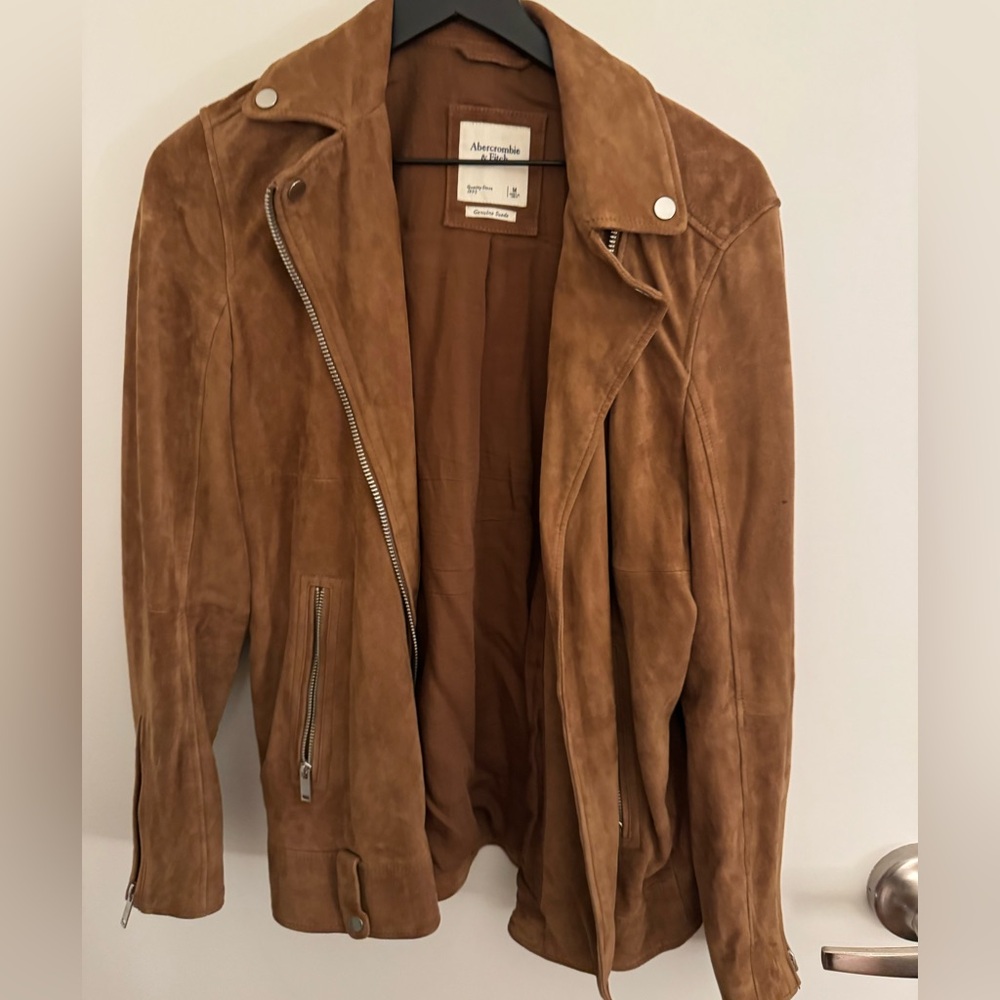 Abercrombie Tan Suede Jacket ✨